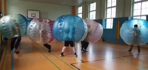 Auspowern beim Bubble Ball