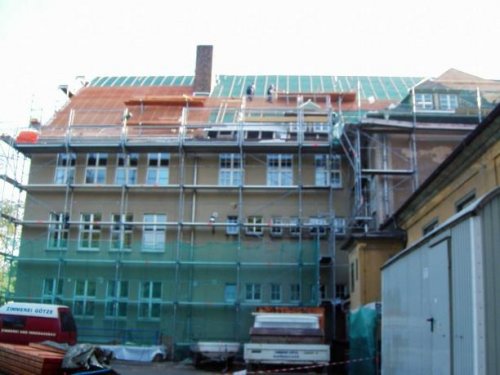 Dacharbeiten im Jahr 2005